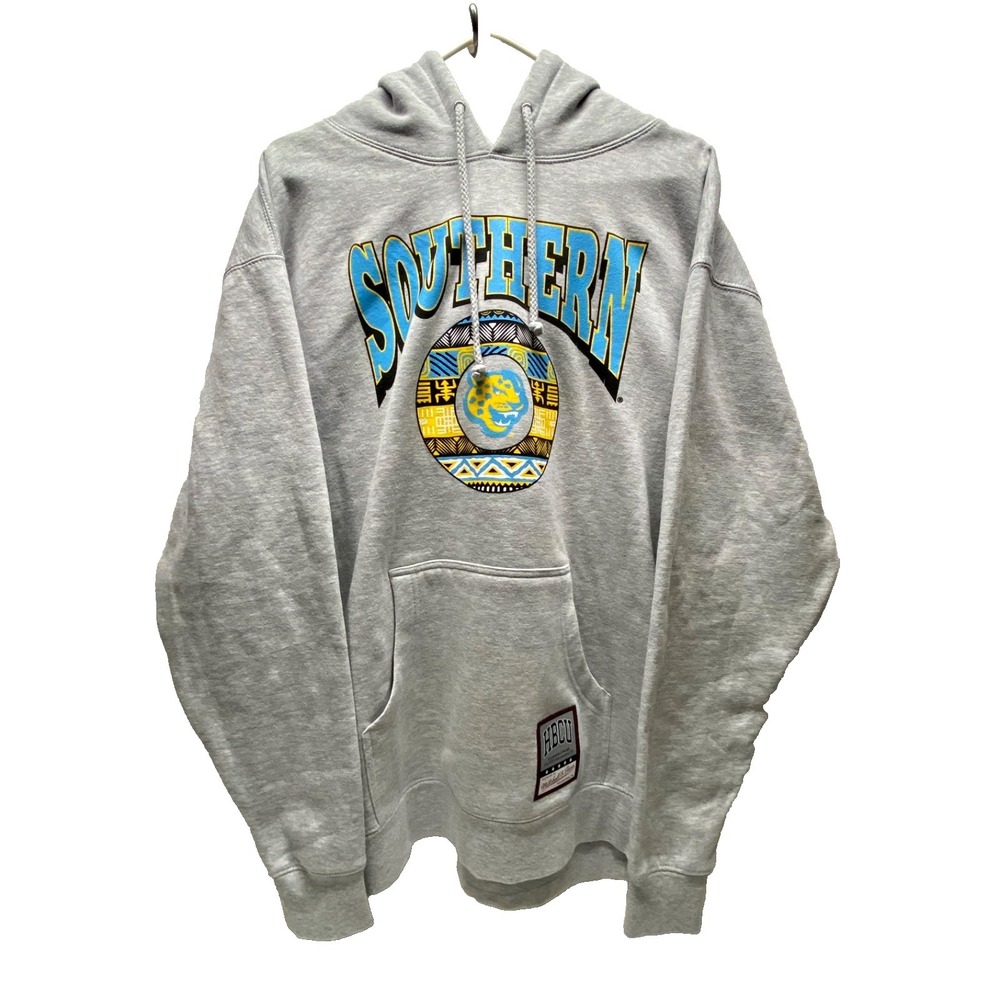 Southern University Jaguars A&M NCAA HBCU Hoodie Men Large Grey College M&N NWOT